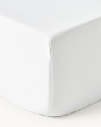 Lenzuolo con angoli boxspring in raso di cotone Premium