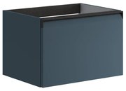 Mobile da bagno sotto lavabo Fusion blu opaco L 59.5 x H 40 x P 45.5 cm 1 cassetto, lavabo non incluso