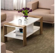 Tavolino ERICA 42x90 cm bianco/marrone