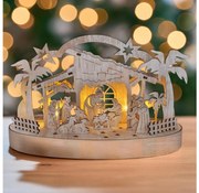 Solight 1v275 - Decorazione natalizia LED LED/2xAA/bianco caldo presepe