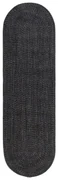 Tappeto Solid Carbon Oval grigio / argento, L 200 x L 60 cm