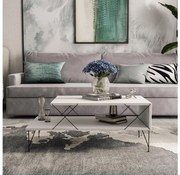 Tavolino LOIRE 40x100 cm bianco