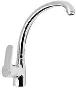 Miscelatore lavello cromato canna alta girevole Paco