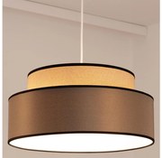 Lampadario a sospensione con filo GRACE 1xE27/60W/230V diametro 40 cm beige/marrone