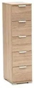 Cassettiera 5 Cassetti Naturale - Dimensioni: cm 45 x 38 x 85 h