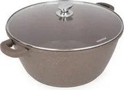 Casseruola 40 cm con coperchio I Giganti design marrone