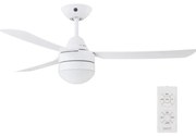 BAYSIDE 531016 - Ventilatore da soffitto MEGARA 2xE14/15W/230V bianco + TC