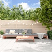 Set divani giardino 4 pz con cuscini legno massello di douglas