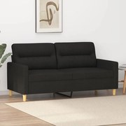Divano A 2 Posti Nero 120 Cm İn Tessuto /