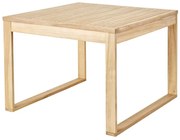 Tavolo da pranzo per giardino Solaris NATERIAL struttura e superficie in Acacia  per 4 persone 90x90cm