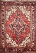 Heriz Tappeto persiano 300 x 210 Rosso (Iran) Annodato A Mano