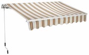 Tenda da sole a bracci estensibili mod. T137, L 3 x 2 m beige