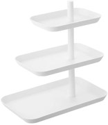 Alzatina a 3 piani in metallo bianca Tower - YAMAZAKI