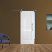 Porta scorrevole Empire in mdf bianco, L 88 x H 215 cm, con binario Ermes Sinistra