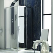Box doccia 90x80 ad angolo 2 ante scorrevoli trasparente KF1000 - KAMALU