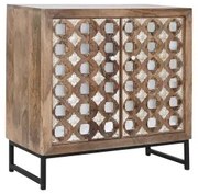 Credenza Home ESPRIT Marrone Nero Argentato 80 x 38 x 80 cm