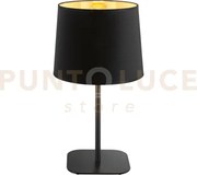 Nordik lampada da tavolo 1 luce attacco e27 in tessuto nero interno...