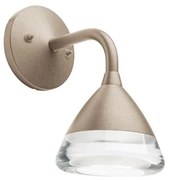 Applique Contemporanea Graal Alluminio Tortora 1 Luce Led 20W 3000K