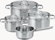 Batteria di pentole in acciaio inossidabile Pureelements, set da 4