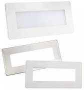 Segnapasso LED per scatola 506 da 6W IP65 - Doppia Cornice Colore Bianco Naturale 4.500K