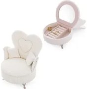 Poltroncina portagioie crema 16x11x18 cm