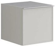 Struttura semi colonna da bagno Pixel 1 anta laccato opaco grigio pastello L 40 x H 40 x P 45.5 cm