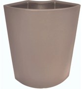 Vaso per piante e fiori IVREA in polietilene tortora H 77 cm L 61 x P 28 cm