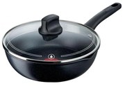 Tefal - Padella con coperchio BLACK STONE 26 cm