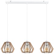 Lampadario su filo BERGO 3xE27/60W/230V bianco