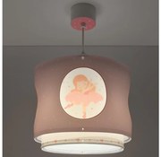 Dalber 60912 - Lampadario per cameretta PRINCESS DANCE 1xE27/15W/230V rosa