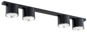 Lampadario da Soffitto in Acciaio AR111 NANO 4 Nero/Bianco 4xAR111 Colore del corpo Nero