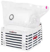 Scatola per abiti Medium Mariniere 3D Vacuum Bag, 125 l - Compactor