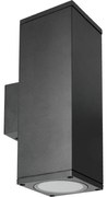 Applique da esterno 2xGU10/35W/230V IP54 quadrato nero