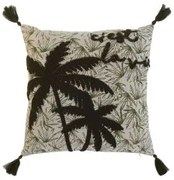 Cuscino Home ESPRIT Verde Beige Palme Boho 45 x 5 x 45 cm