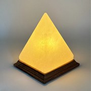 Lampada di Sale Himalayano Bianco naturale a forma di Piramide 3-4Kg