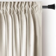 Tenda parzialmente oscurante beige in velluto 140x270 cm Pleat – Restilo