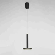 Lampadario A Sospensione Moderno Tua Metallo E Lgp Nero Led 9W Doppia Emissione