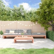 Set divani giardino 4 pz con cuscini legno massello di douglas
