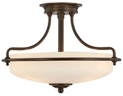 Lampadario Contemporaneo Griffin Metallo Bronzo Palladiano 3 Luci E27