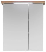 Mobile bagno sospeso bianco con specchio 60x72 cm Set 923 - Pelipal