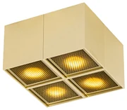 Faretto di design oro 4 luci - Qubo Honey