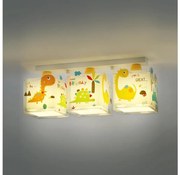 Dalber D-73453 - Plafoniera per bambini DINOS 3xE27/60W/230V