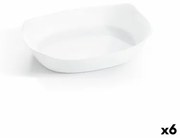 Teglia da Cucina Luminarc Smart Cuisine Rettangolare Bianco Vetro 30 x 22 cm (6 Unità)