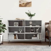 Credenza grigio cemento 103,5x35x70 cm in legno multistrato