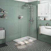 Walk-in neo L 110 x H 200 cm, vetro 8 mm vetro senza finitura / trasparente cromo