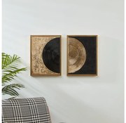 Eglo 423034 - SET 2x Painting ROBERVAL 43x33 cm nero/oro