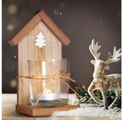 Brilagi - Legno tea chiaro a candela holder