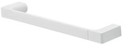 Portasciugamani 35 cm bianco opaco Gedy serie Pirenei in ottone con fissaggio a muro