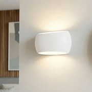 Applique da Parete E27 CURVY in Gesso Pitturabile