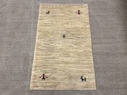 Gabbeh Tappeto persiano 80x130 Beige (Iran) Annodato A Mano